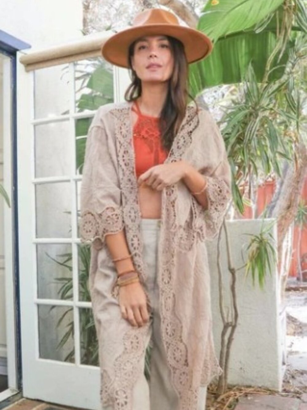ADA CROCHET TRIM DUSTER